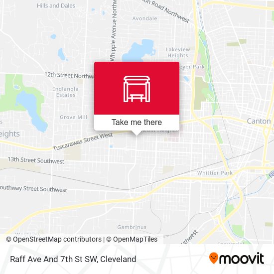 Raff Ave And 7th St SW map