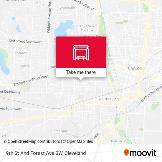 9th St And Forest Ave SW map