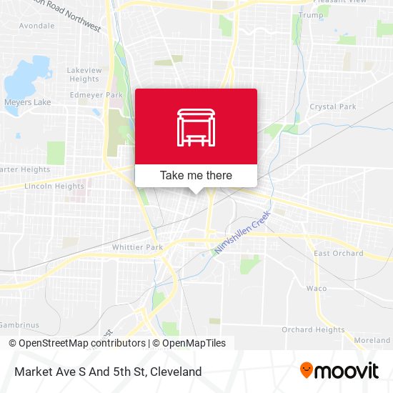 Market Ave S And 5th St map