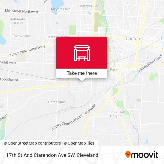 17th St And Clarendon Ave SW map