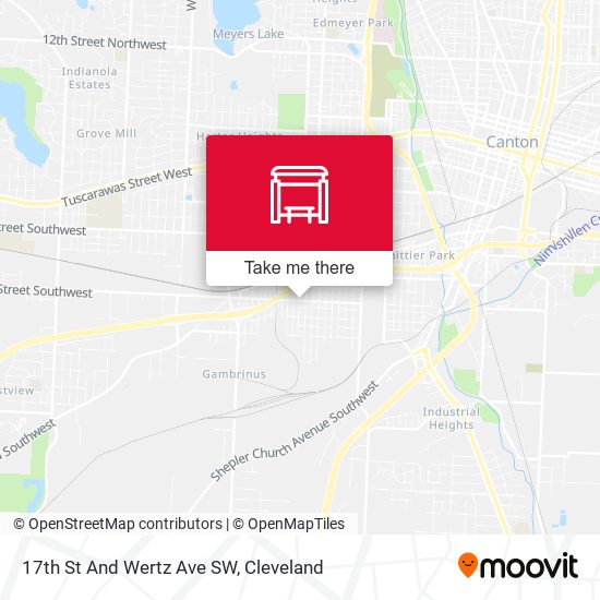 17th St And Wertz Ave SW map