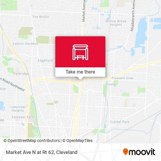 Market Ave N at Rt 62 map
