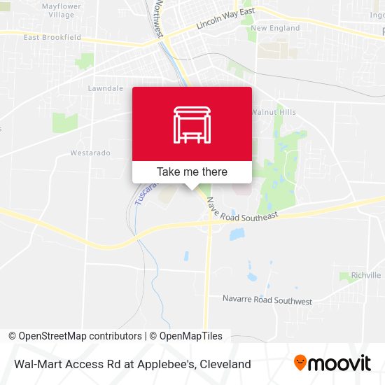 Mapa de Wal-Mart Access Rd at Applebee's