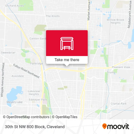 30th St NW 800 Block map