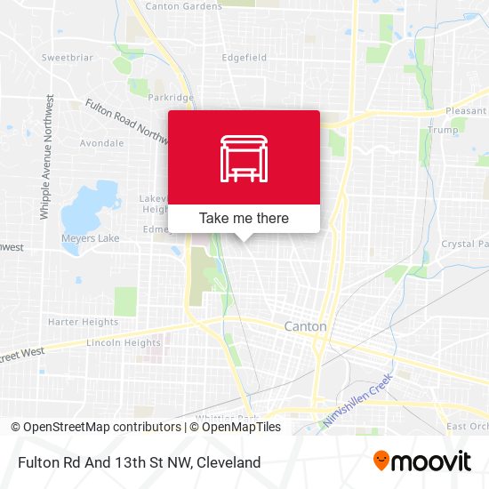 Mapa de Fulton Rd And 13th St NW