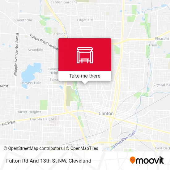 Fulton Rd And 13th St NW map