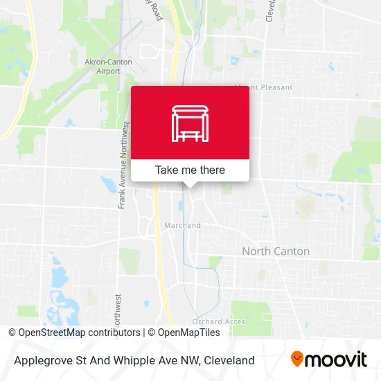 Applegrove St And Whipple Ave NW map