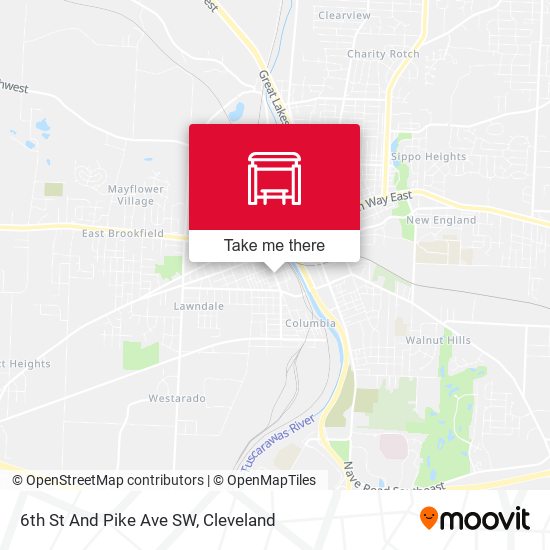 6th St And Pike Ave SW map