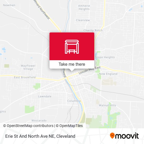 Erie St And North Ave NE map