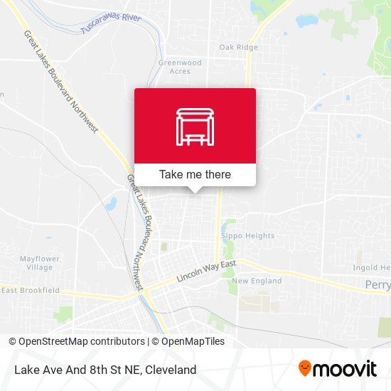 Lake Ave And 8th St NE map