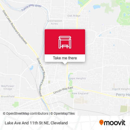 Lake Ave And 11th St NE map