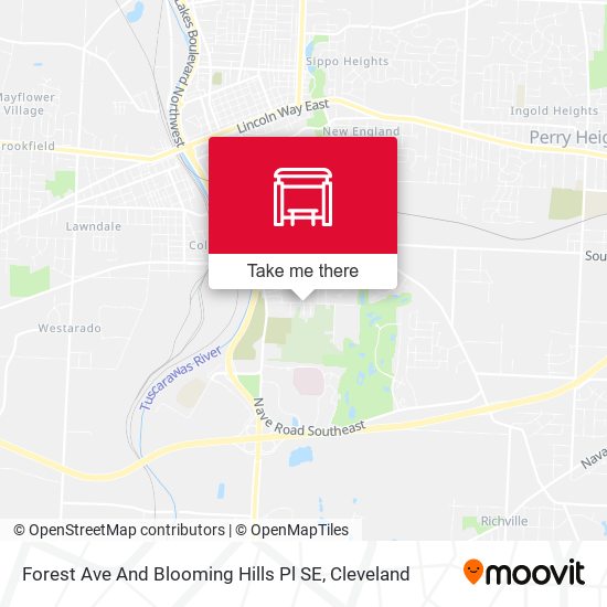 Forest Ave And Blooming Hills Pl SE map