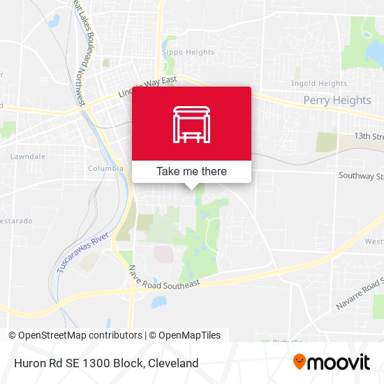 Huron Rd SE 1300 Block map