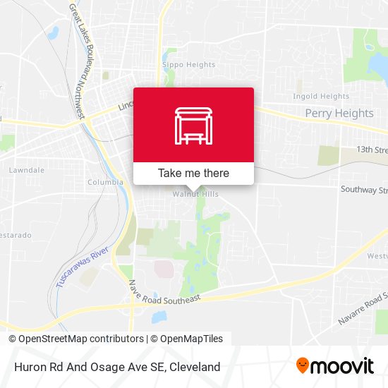 Huron Rd And Osage Ave SE map