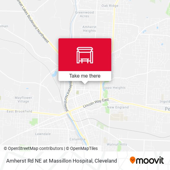 Amherst Rd NE at Massillon Hospital map