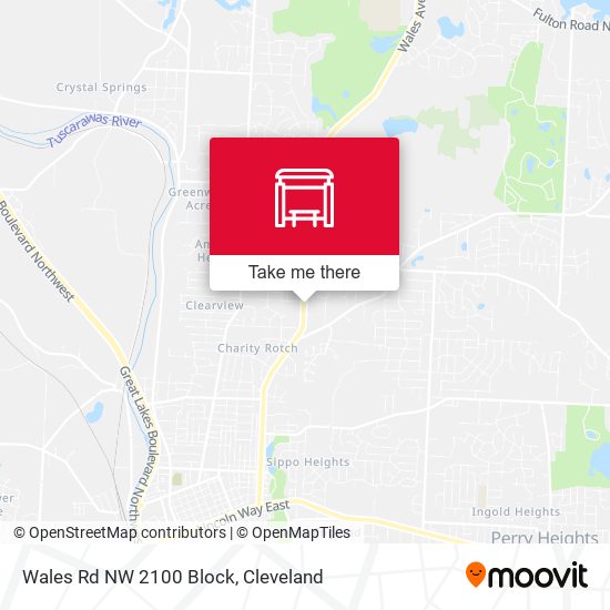 Wales Rd NW 2100 Block map
