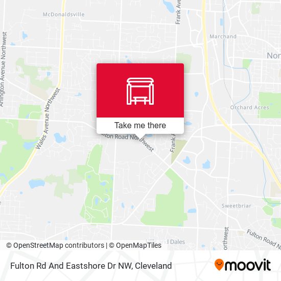 Fulton Rd And Eastshore Dr NW map