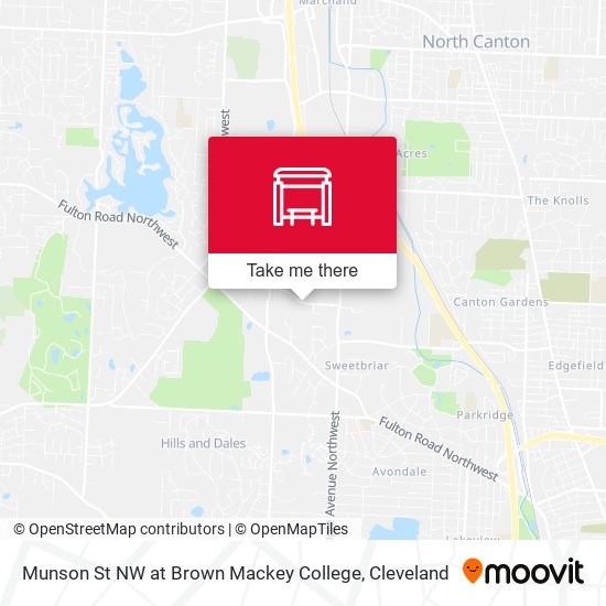 Munson St NW at Brown Mackey College map