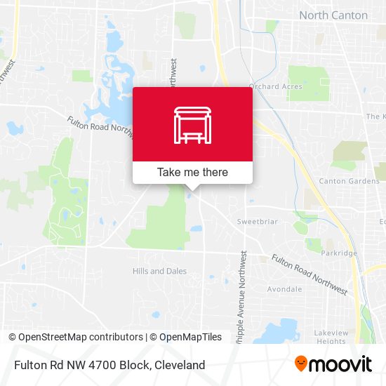 Fulton Rd NW 4700 Block map