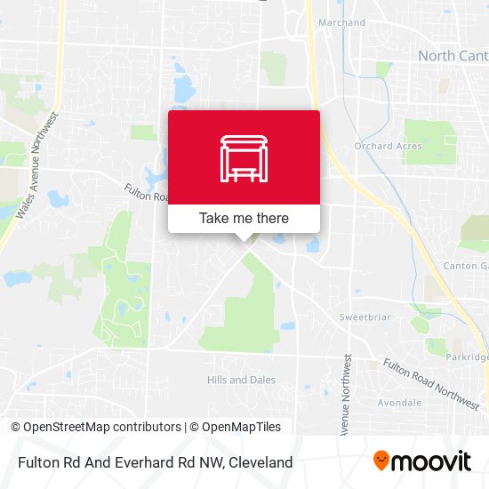 Fulton Rd And Everhard Rd NW map