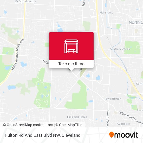 Mapa de Fulton Rd And East Blvd NW
