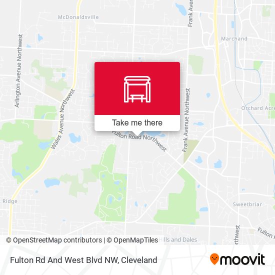 Fulton Rd And West Blvd NW map