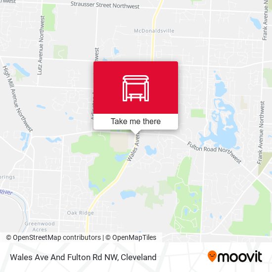 Wales Ave And Fulton Rd NW map