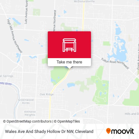 Wales Ave And Shady Hollow Dr NW map