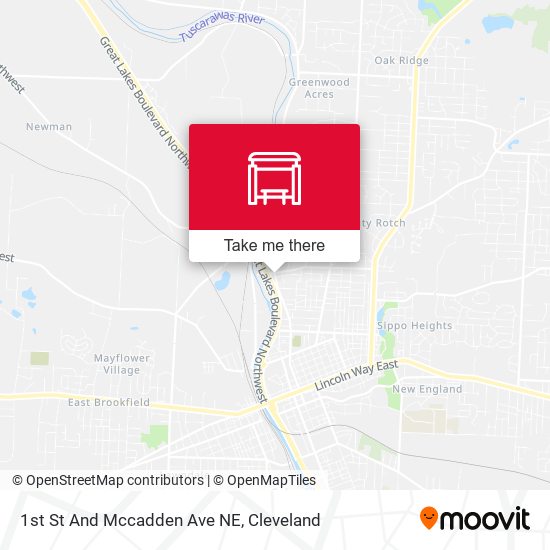 Mapa de 1st St And Mccadden Ave NE