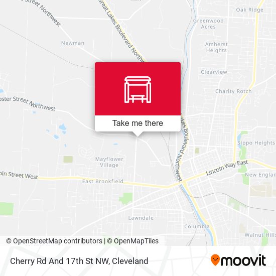 Cherry Rd And 17th St NW map