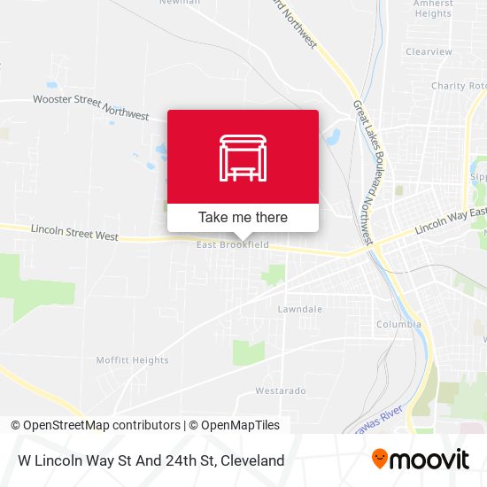 Mapa de W Lincoln Way St And 24th St