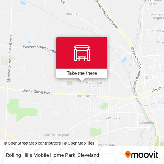 Rolling Hills Mobile Home Park map