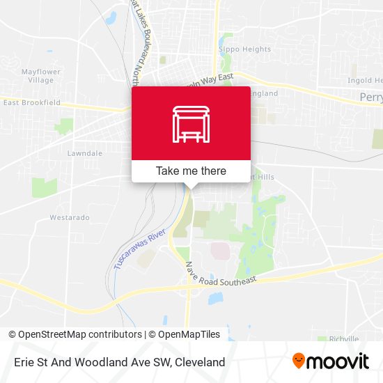 Mapa de Erie St And Woodland Ave SW