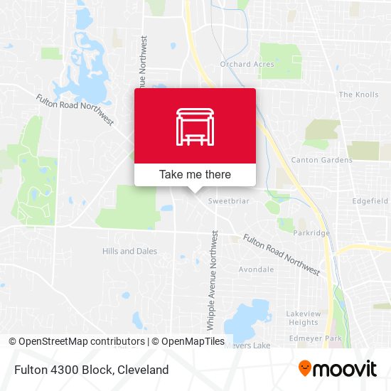 Mapa de Fulton 4300 Block