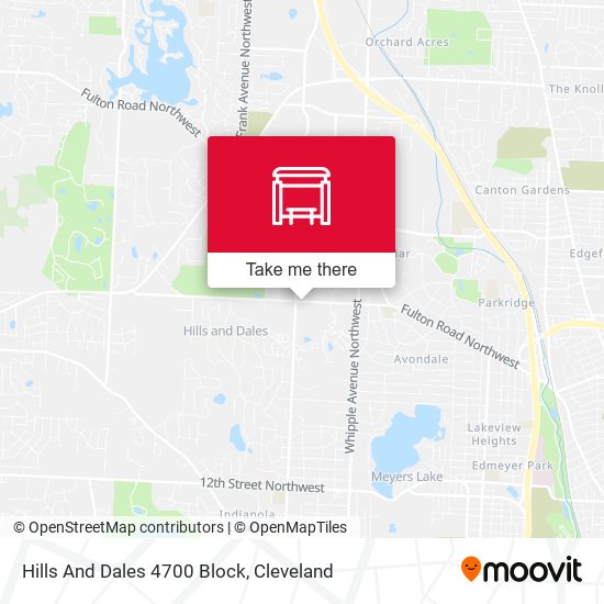 Mapa de Hills And Dales 4700 Block