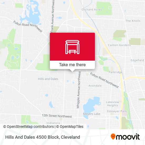 Hills And Dales 4500 Block map