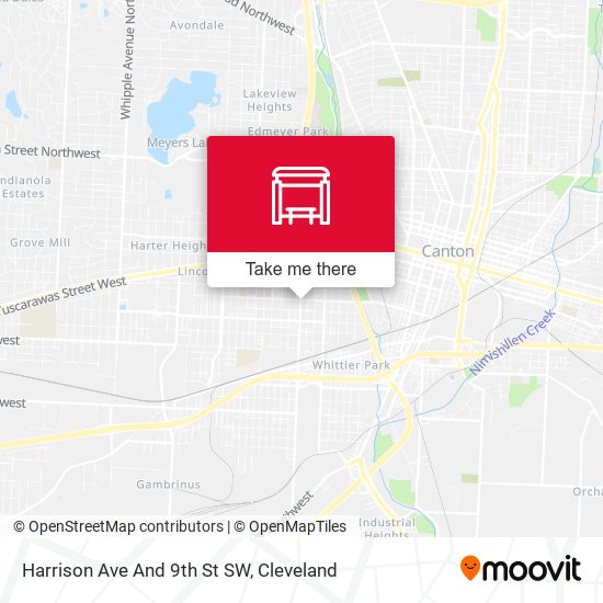 Harrison Ave And 9th St SW map