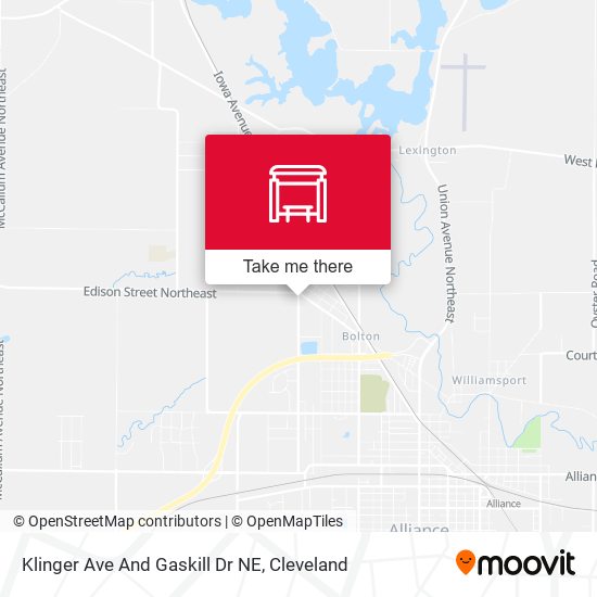 Klinger Ave And Gaskill Dr NE map