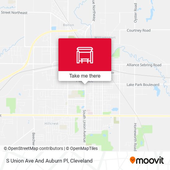 Mapa de S Union Ave And Auburn Pl