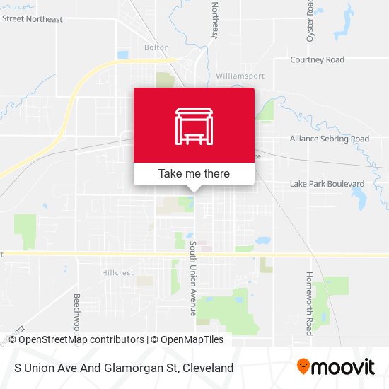 S Union Ave And Glamorgan St map