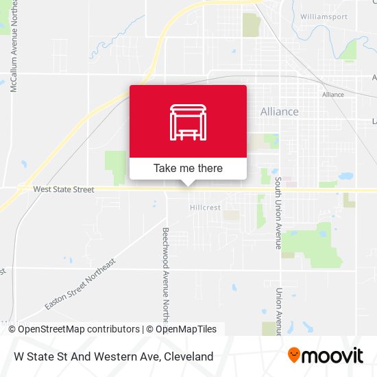 Mapa de W State St And Western Ave