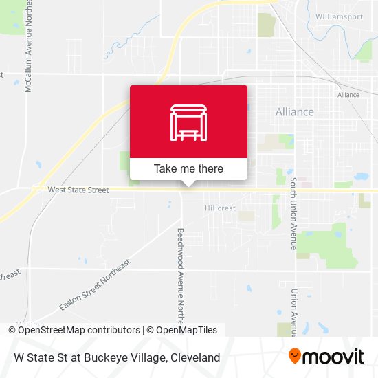 W State St at Buckeye Village map
