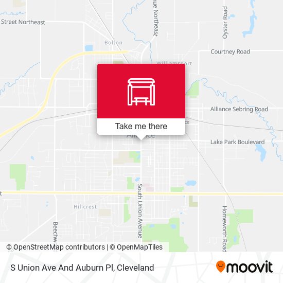 Mapa de S Union Ave And Auburn Pl