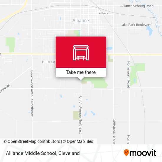 Alliance Middle School map