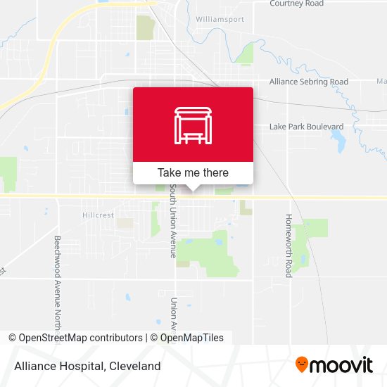 Alliance Hospital map