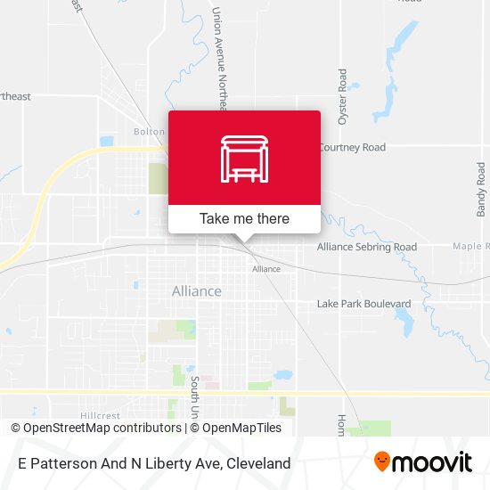 Mapa de E Patterson And N Liberty Ave