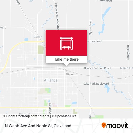 N Webb Ave And Noble St map
