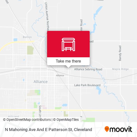 N Mahoning Ave And E Patterson St map