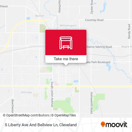 Mapa de S Liberty Ave And Bellview Ln