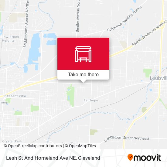 Lesh St And Homeland Ave NE map